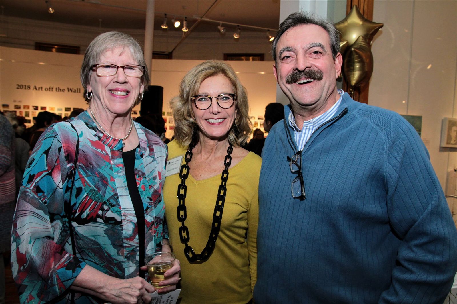 Smiles at Art Off the Wall in Carnegie Art Center